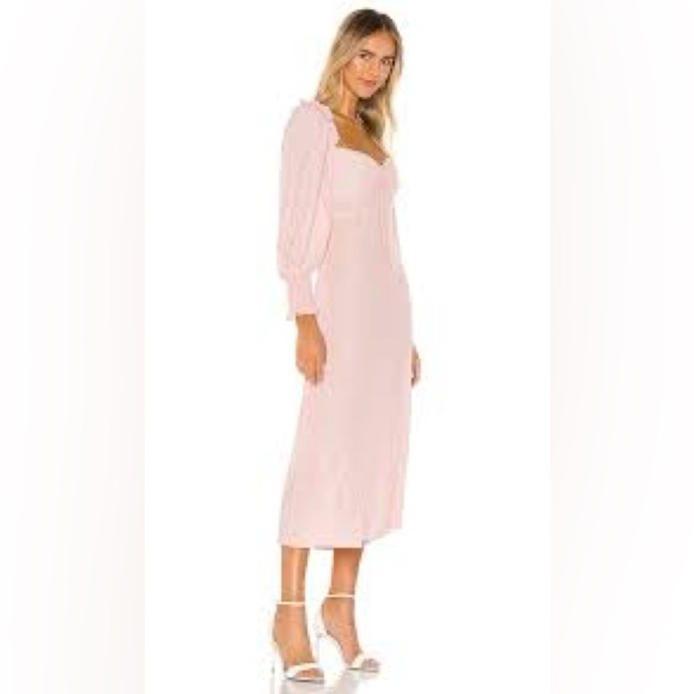Faithfull the Brand New Mathilde Sweetheart Milkmaid Cottagecore Midi Dress Sz 4